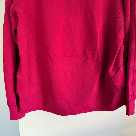 Lululemon Scuba Oversized Funnel-Neck Half Zip Long Berry Rumble - M/L - Picture 10 of 15